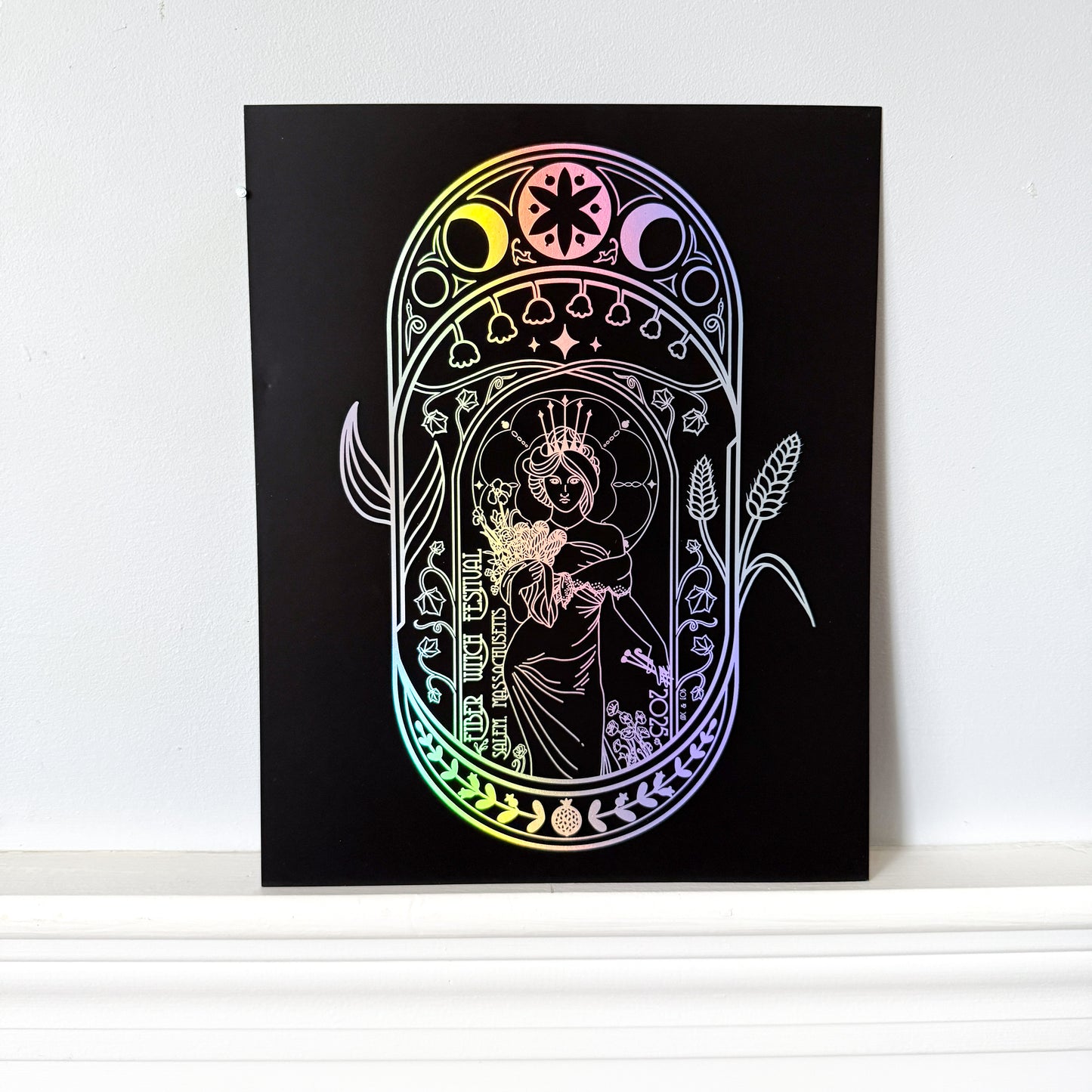 The Coronation of Persephone - Official 2025 Fiber Witch Festival Holographic Art Print
