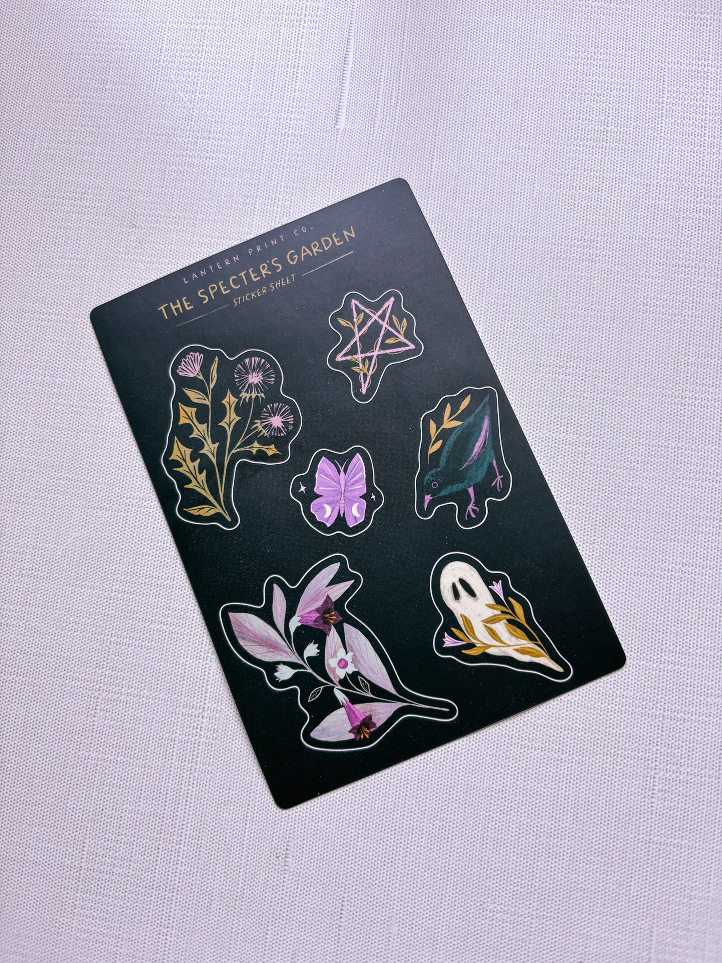 Specter's Garden Vinyl Sticker Sheet - 4x6 matte finish