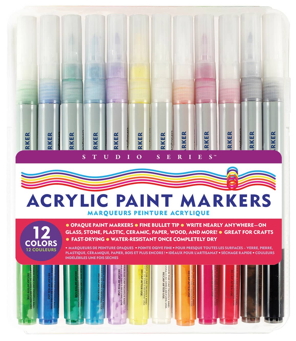 Studio Series Acrylic Paint Marker Set (12-piece set)