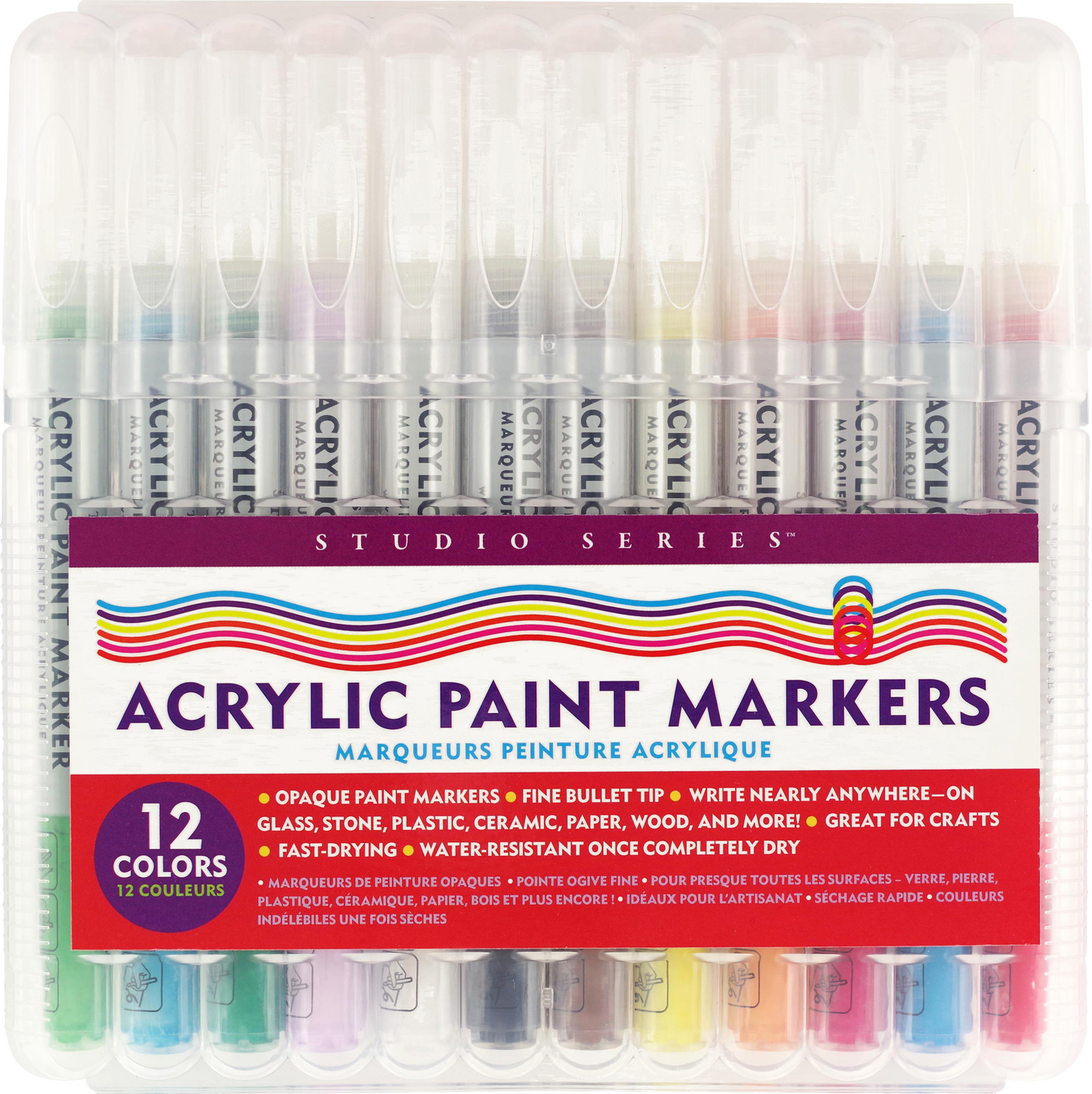 Studio Series Acrylic Paint Marker Set (12-piece set)