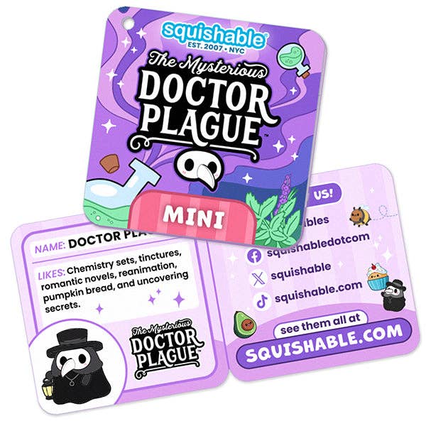 Squishable - Mini Witchy Plague Doctor & Nurse Set Plush