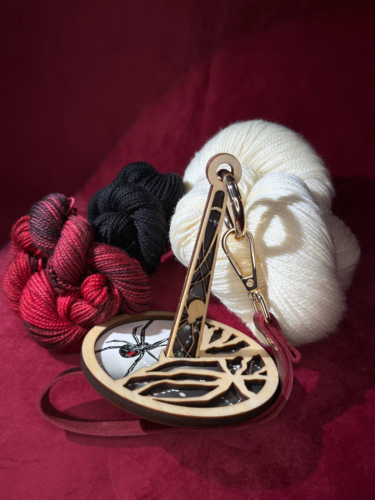 Girls Will Be Girls (Black Widow) Yarn Minder by Lemonwood