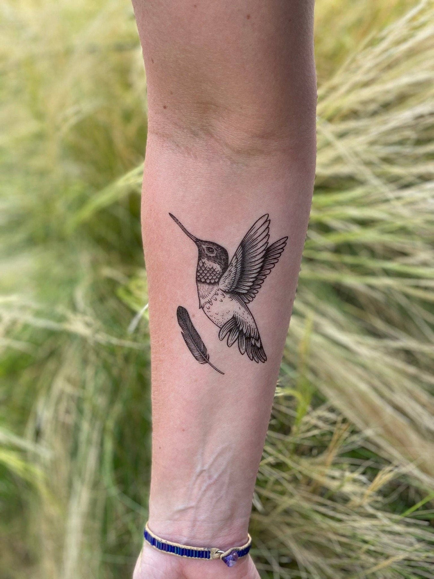 Hummingbird Temporary Tattoo: 1 Pack