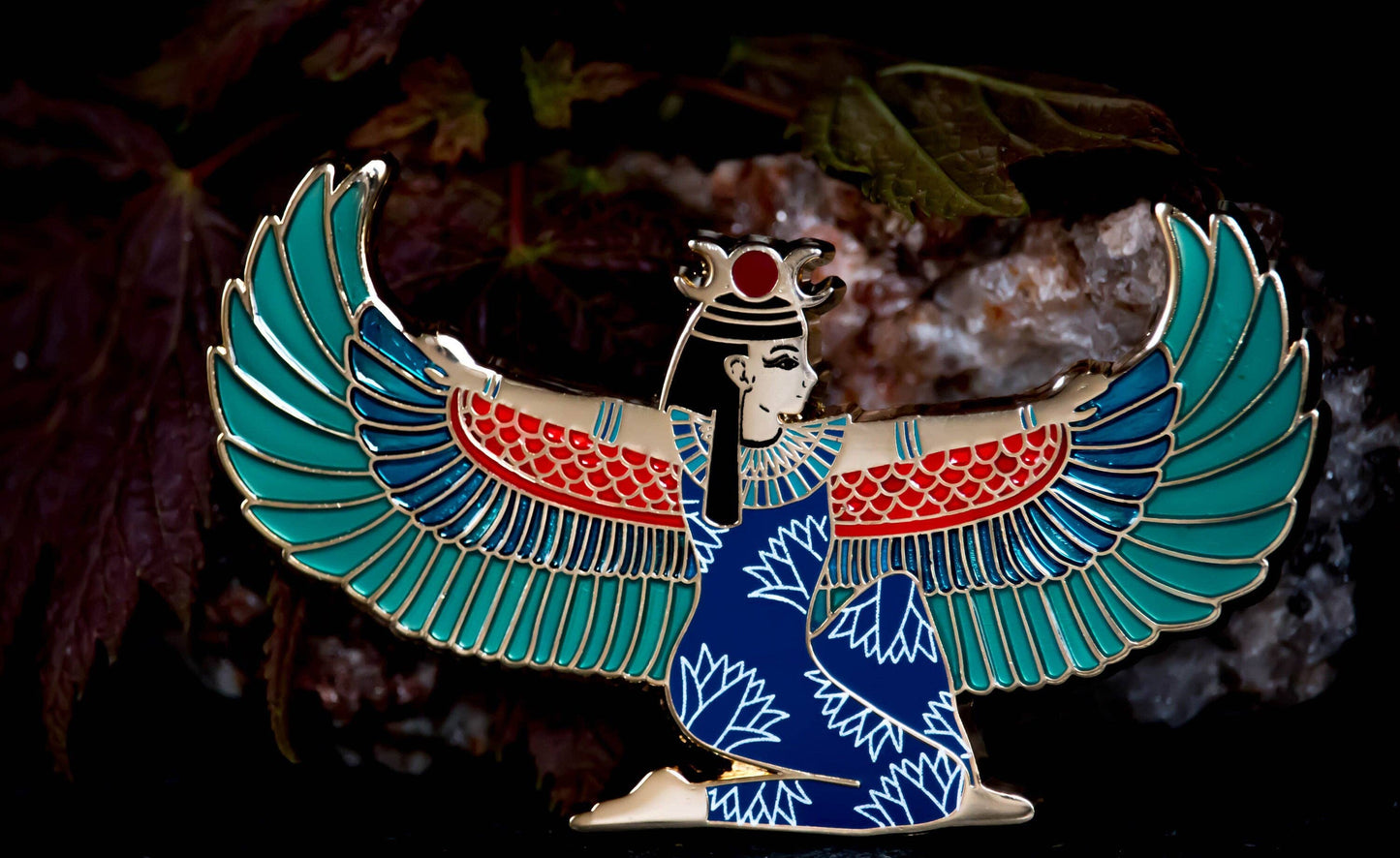 Winged Isis - Egyptian Goddess - Ancient Egypt Collection Enamel Pin