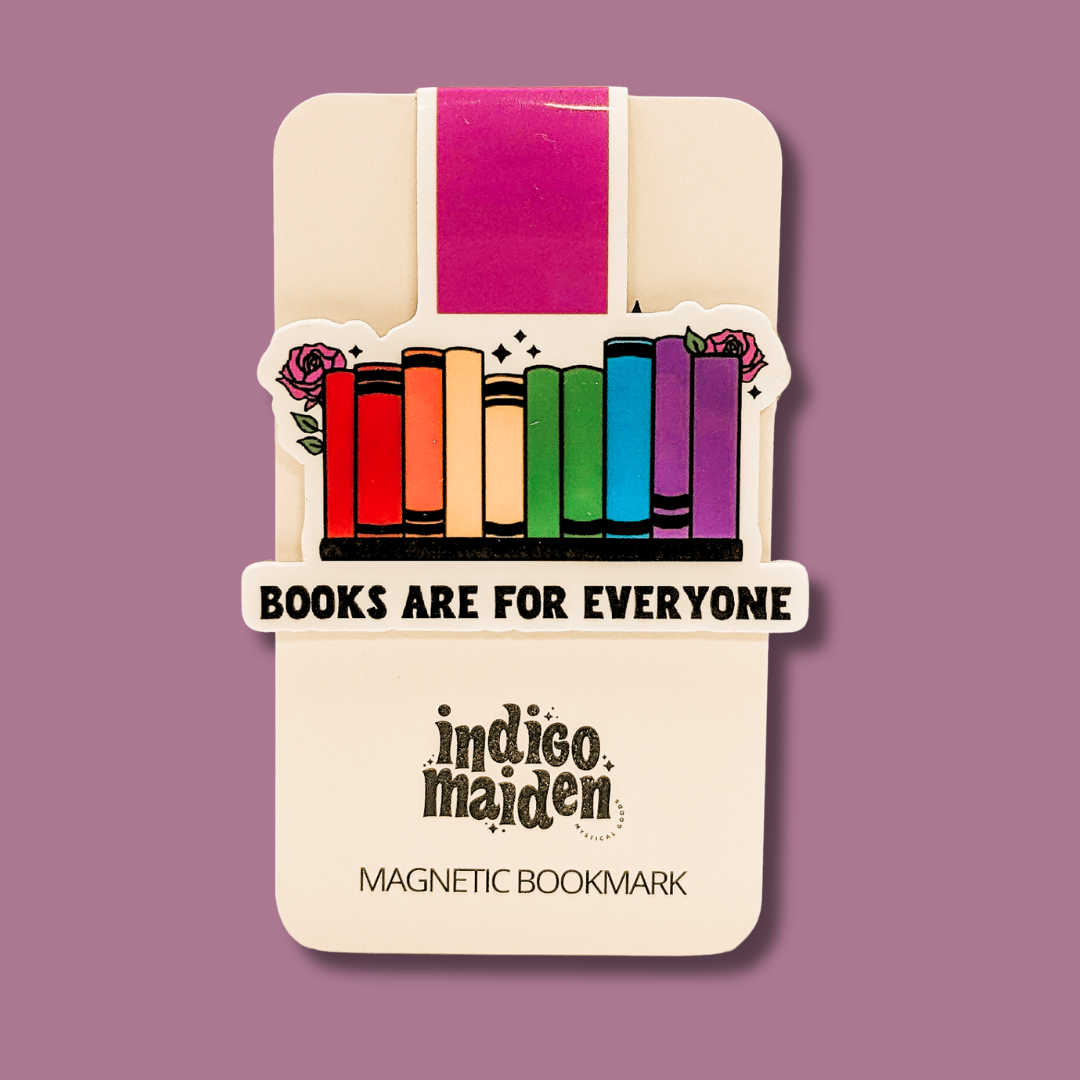 Books Are For Everyone Rainbow LGBTQ+ PrideMagnetic Bookmark