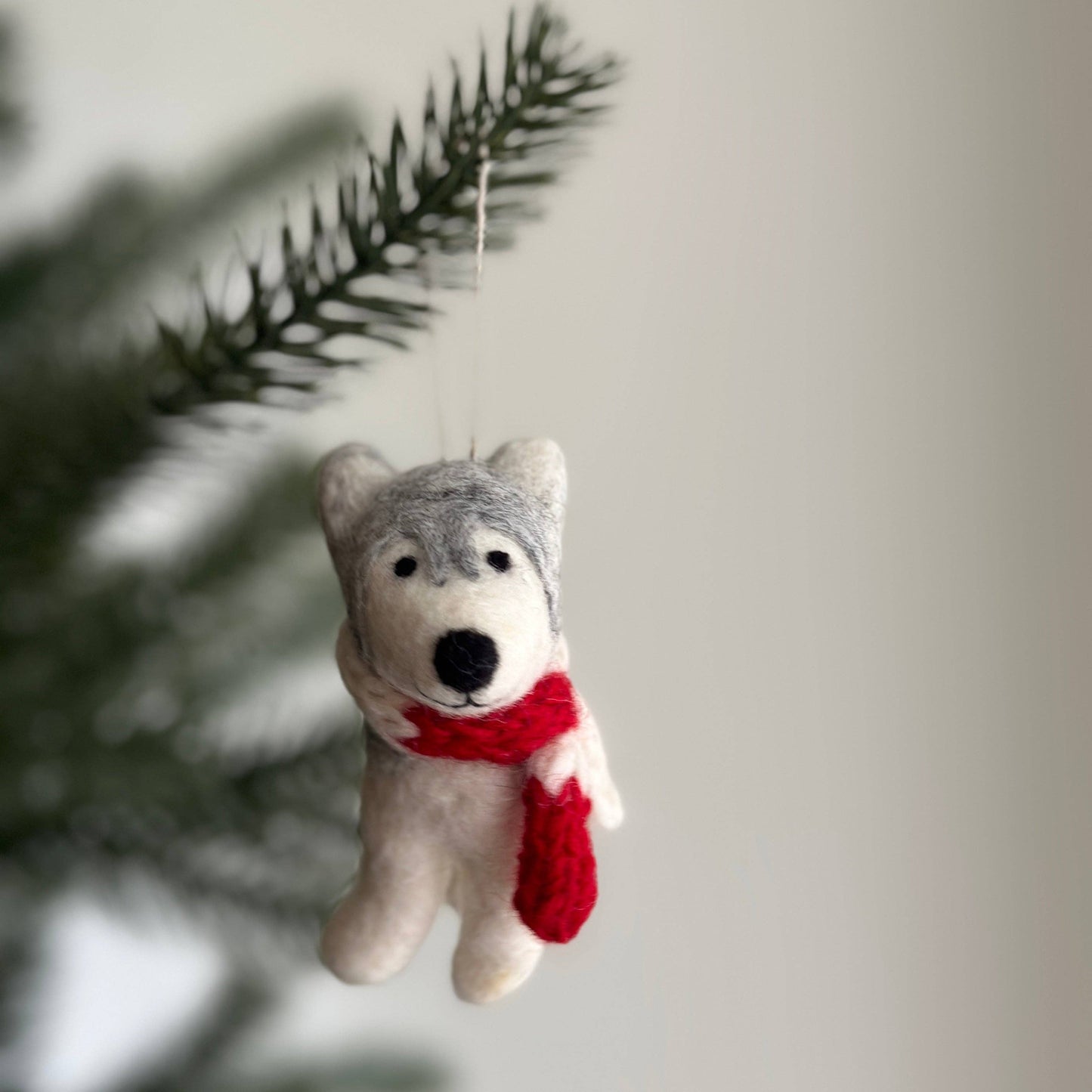 Husky - Felt Hanging Ornament