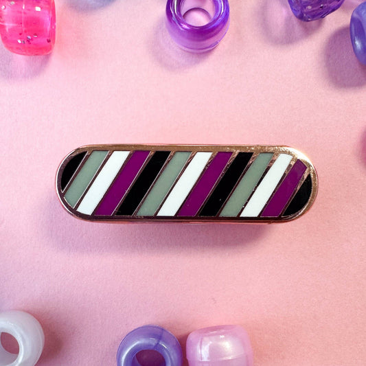 Asexual Pride Plaque Enamel Pin