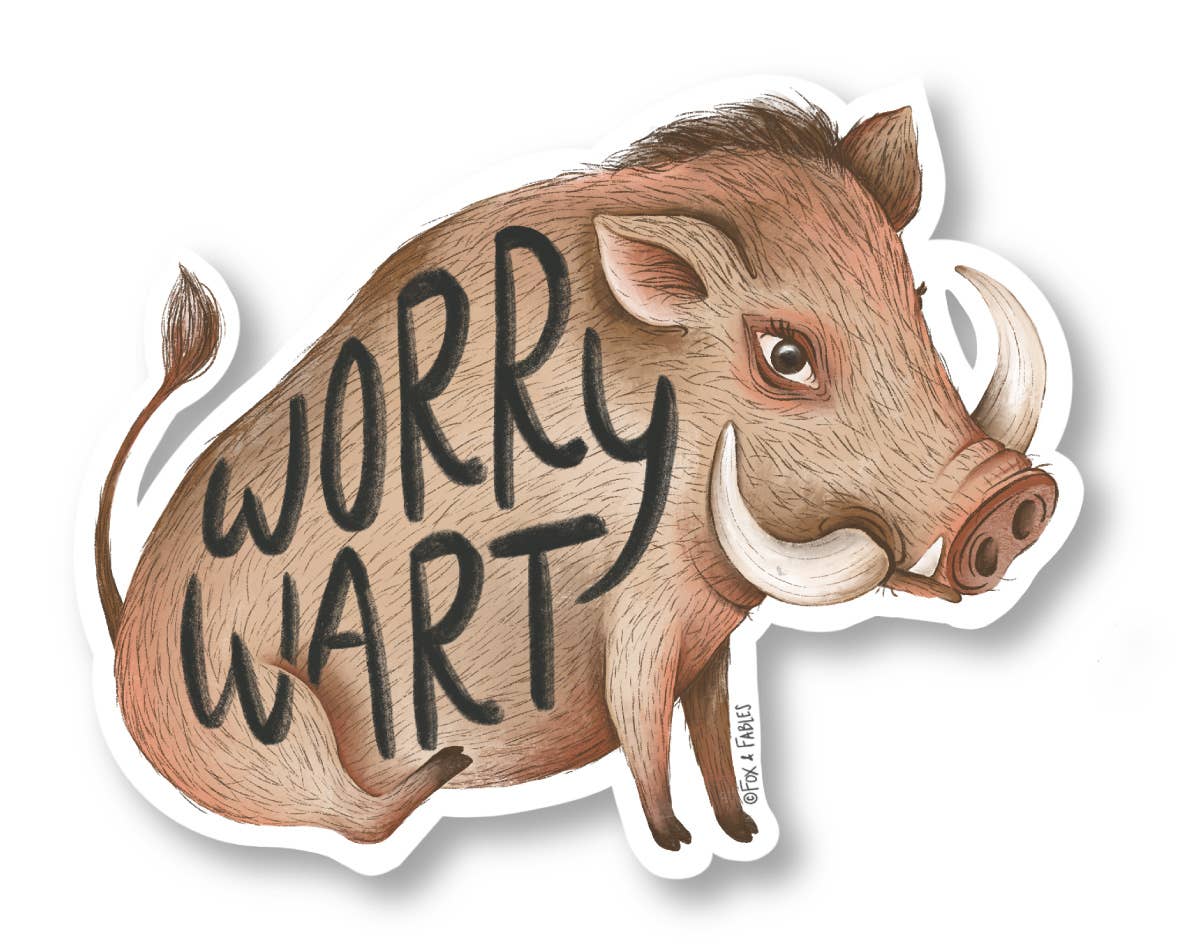 Vinyl Sticker - Worry Wart