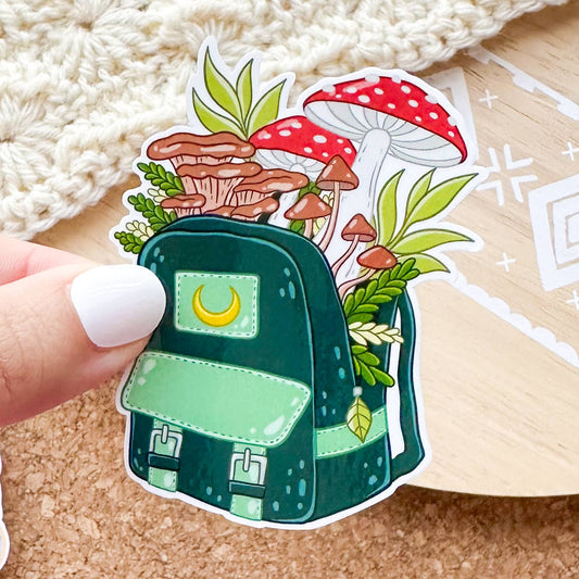 Mushroom Backpack Sticker