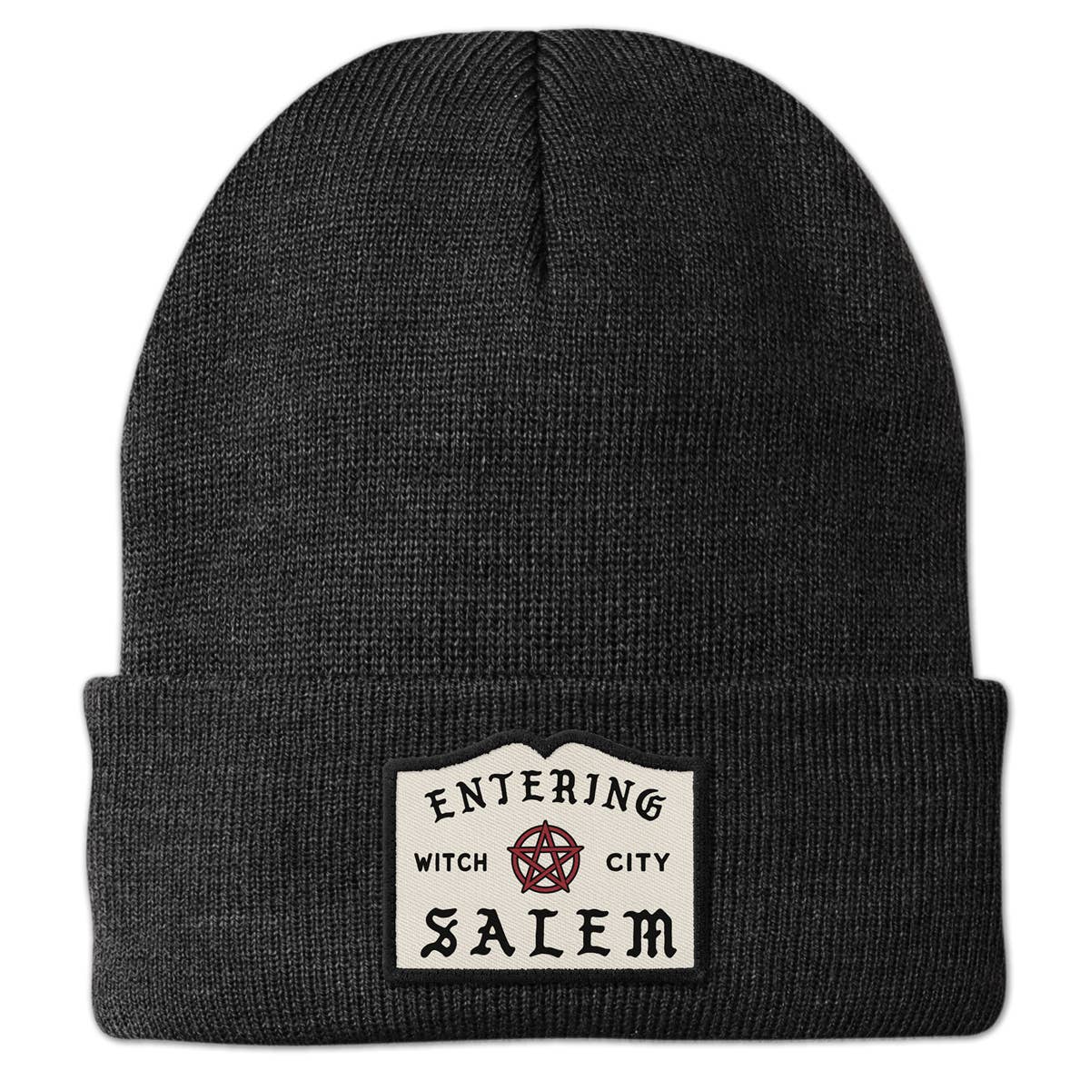 Entering Salem Patch Cuff Knit