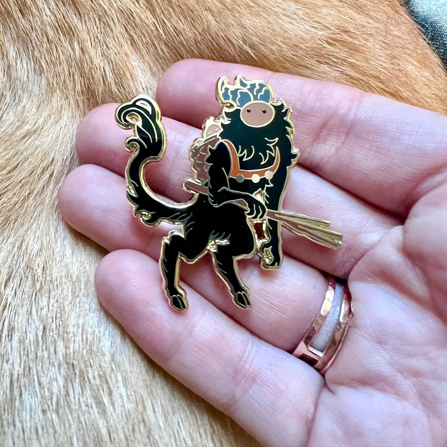 Krampus Enamel Lapel Pin
