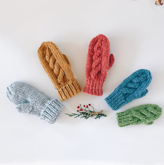 #33 Piper Mittens-child mittens & adult mittens knitting pattern - Yankee Knitter Designs