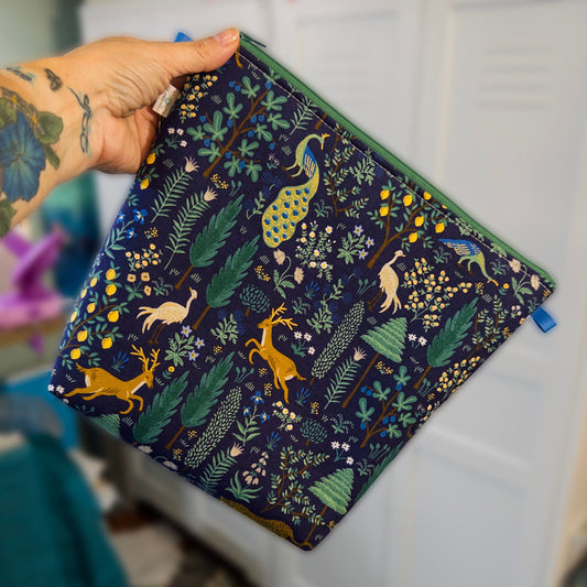 Menagerie Tall Wedge Project Bag by JessaLu