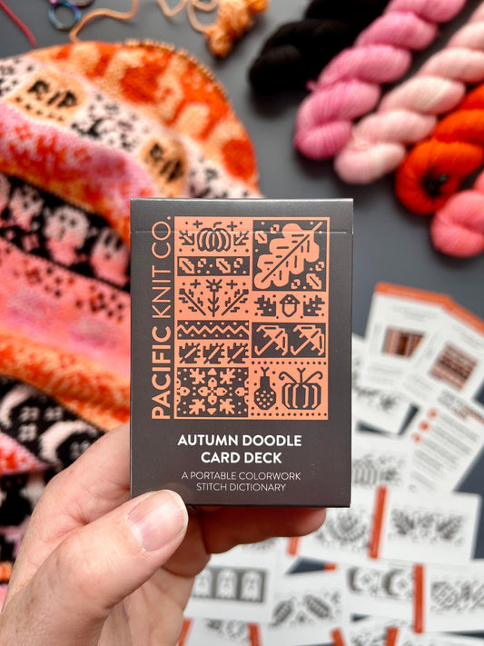 Autumn Core Doodle Card Deck - Colorwork Knitting Charts