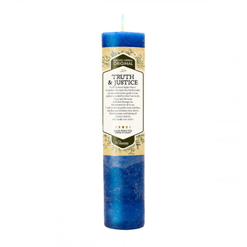 Blessed Herbal Truth and Justice Candle