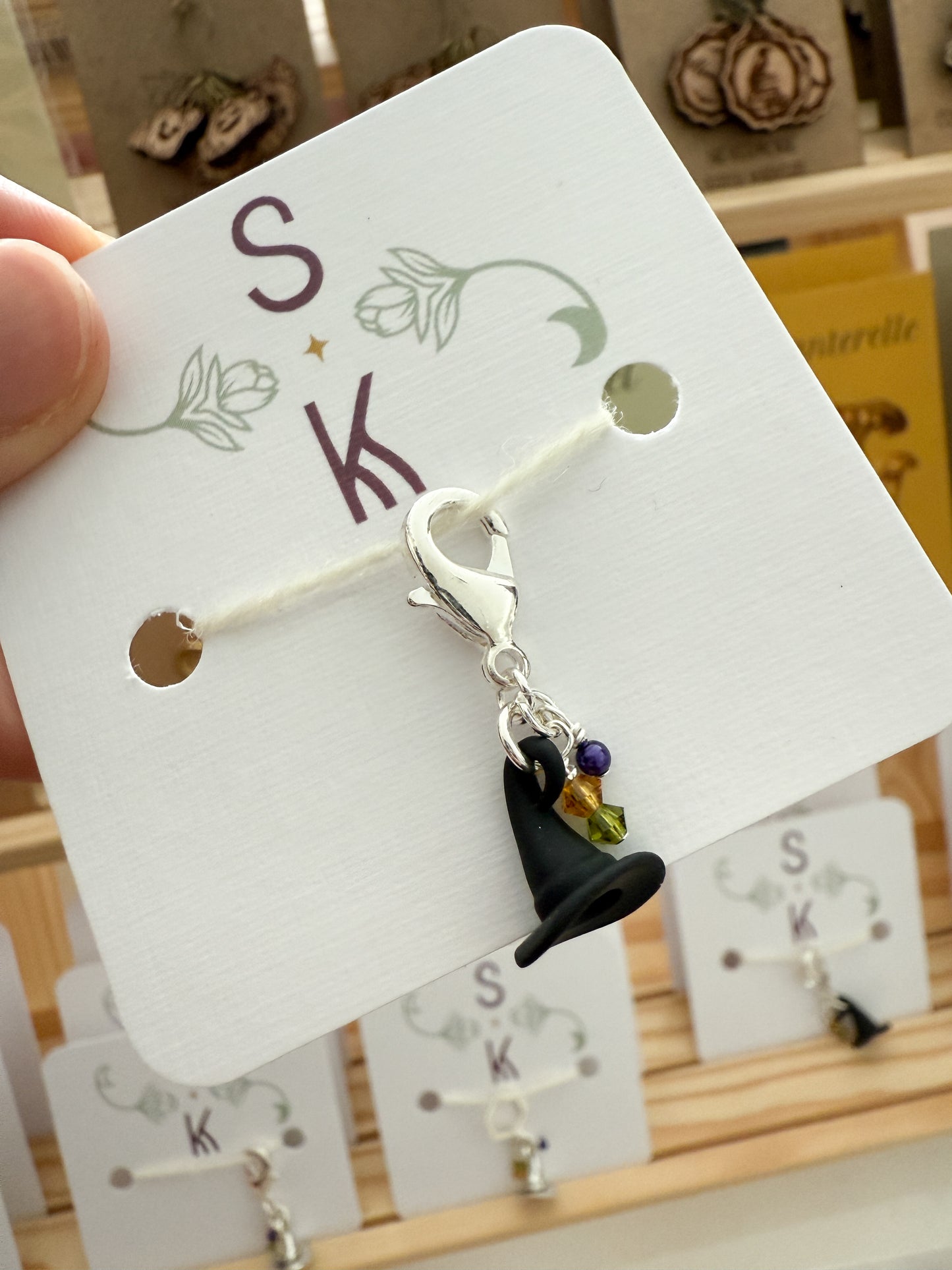 Witch Hat Stitch Markers by Sassafras Knits