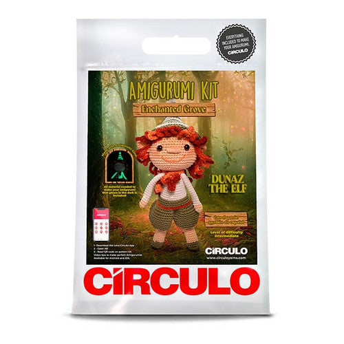 Dunaz the Elf GLOW IN THE DARK Crochet Amigurumi Kit - Enchanted Grove Collection