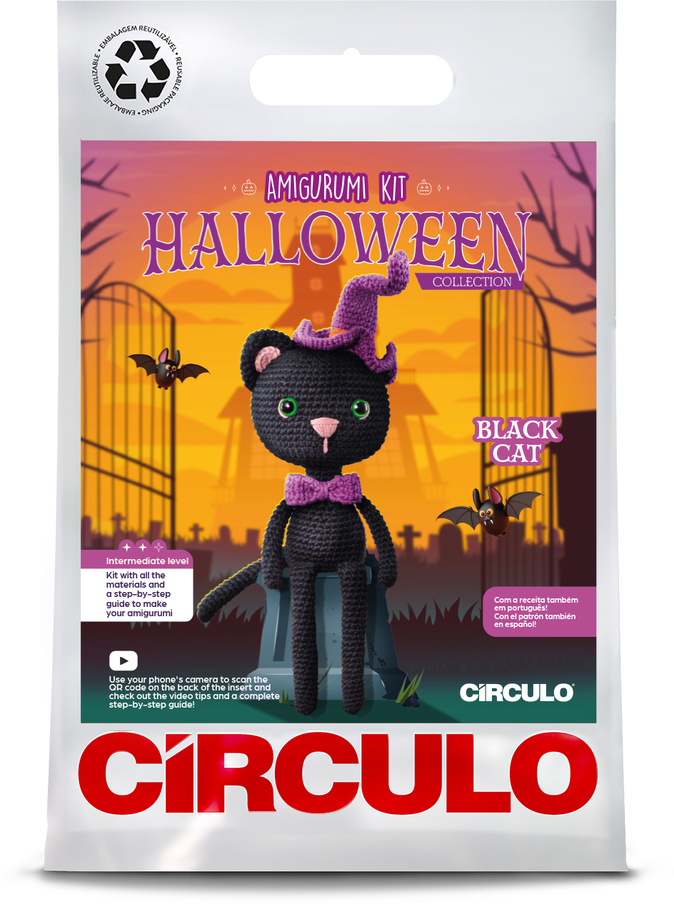 Black Cat Amigurumi Crochet Kit - Halloween Collection 2026