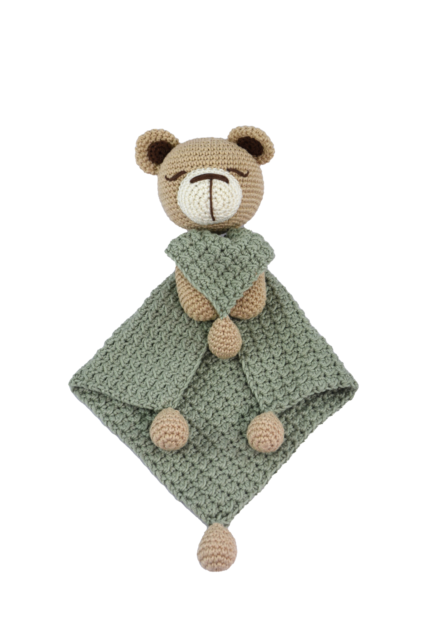 Teddy Bear Lovey Blanket Crochet Amigurumi Kit