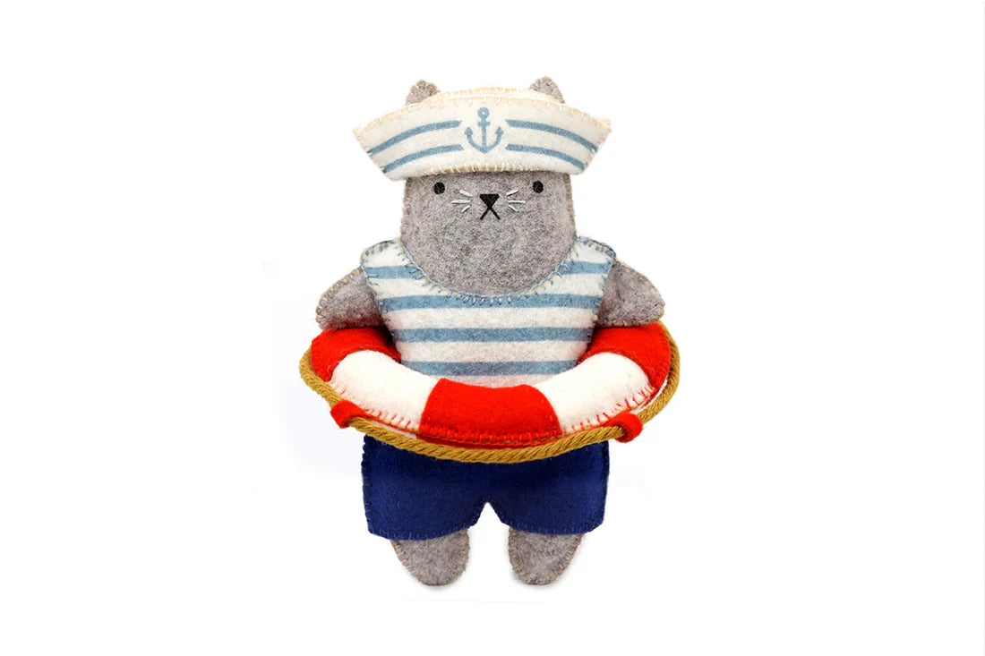 Sailor Cat - Felt Doll Kit