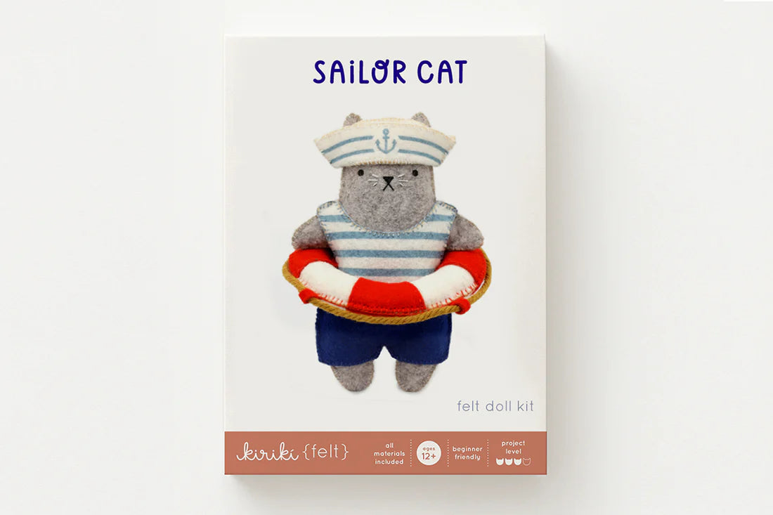 Sailor Cat - Felt Doll Kit