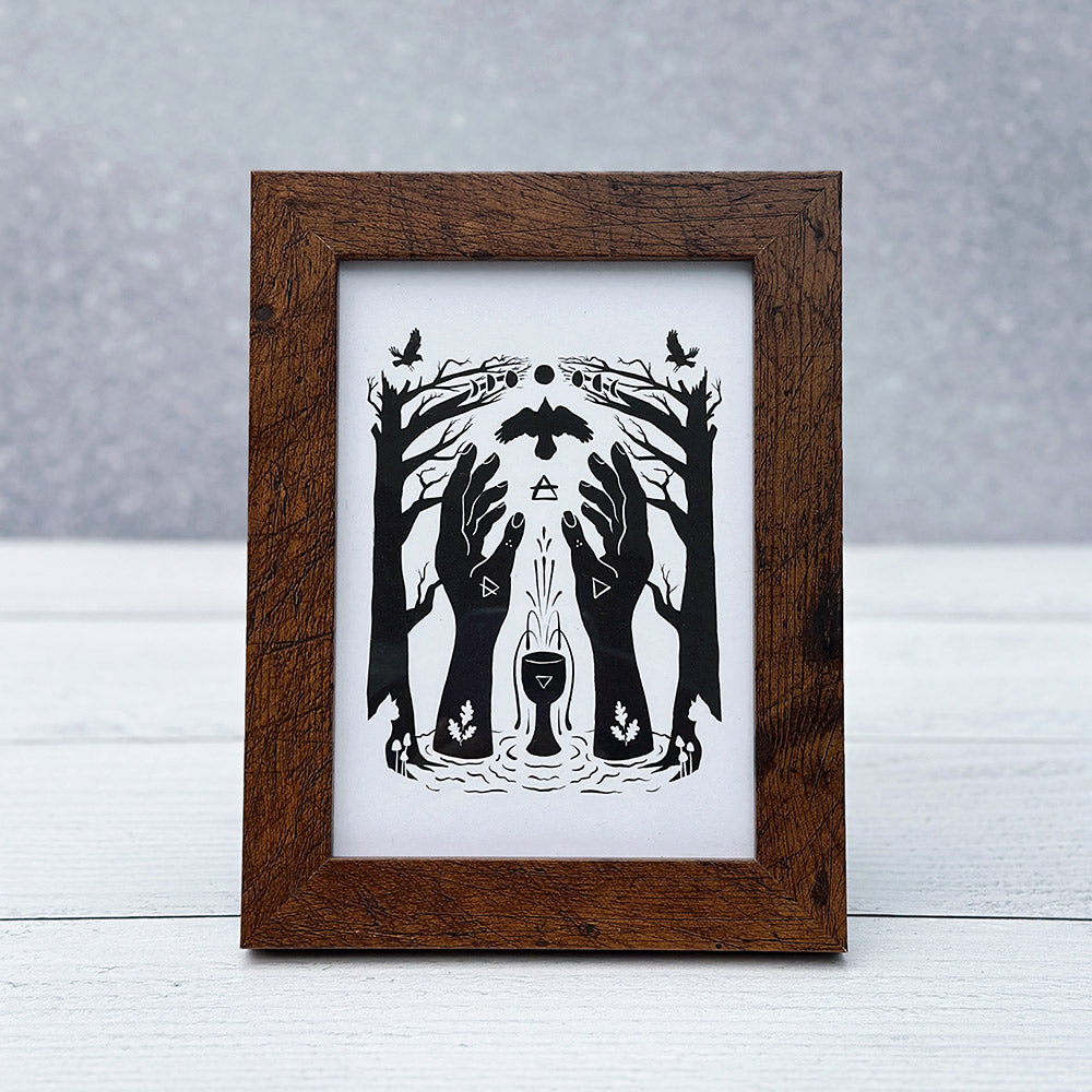 Elemental Magic Art Card By Home Row Handcraft