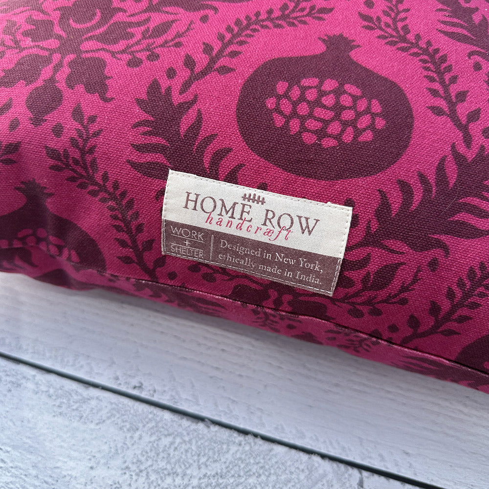 Pillow Project Bag - Persephone Pomegranate Damask