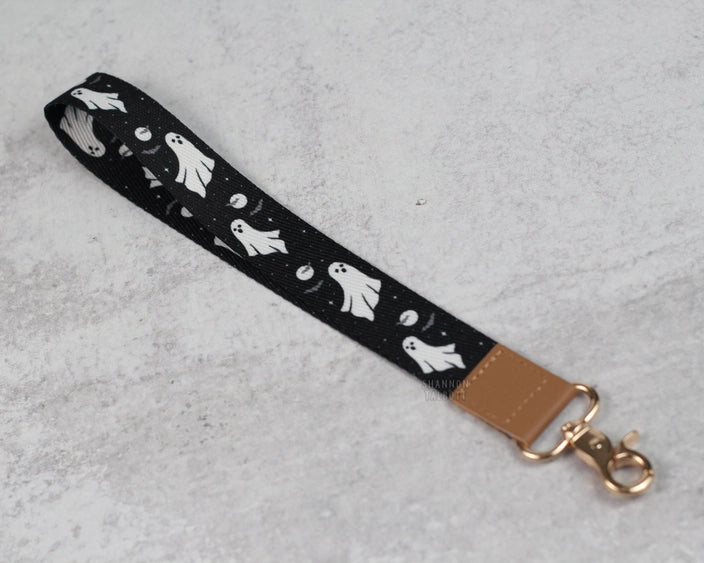 Ghost and Bat Halloween Lanyard