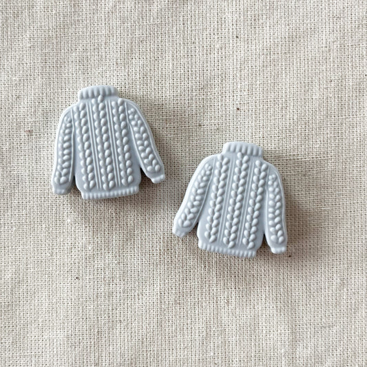 Gray Sweater | Stitch Stoppers By Toil & Trouble