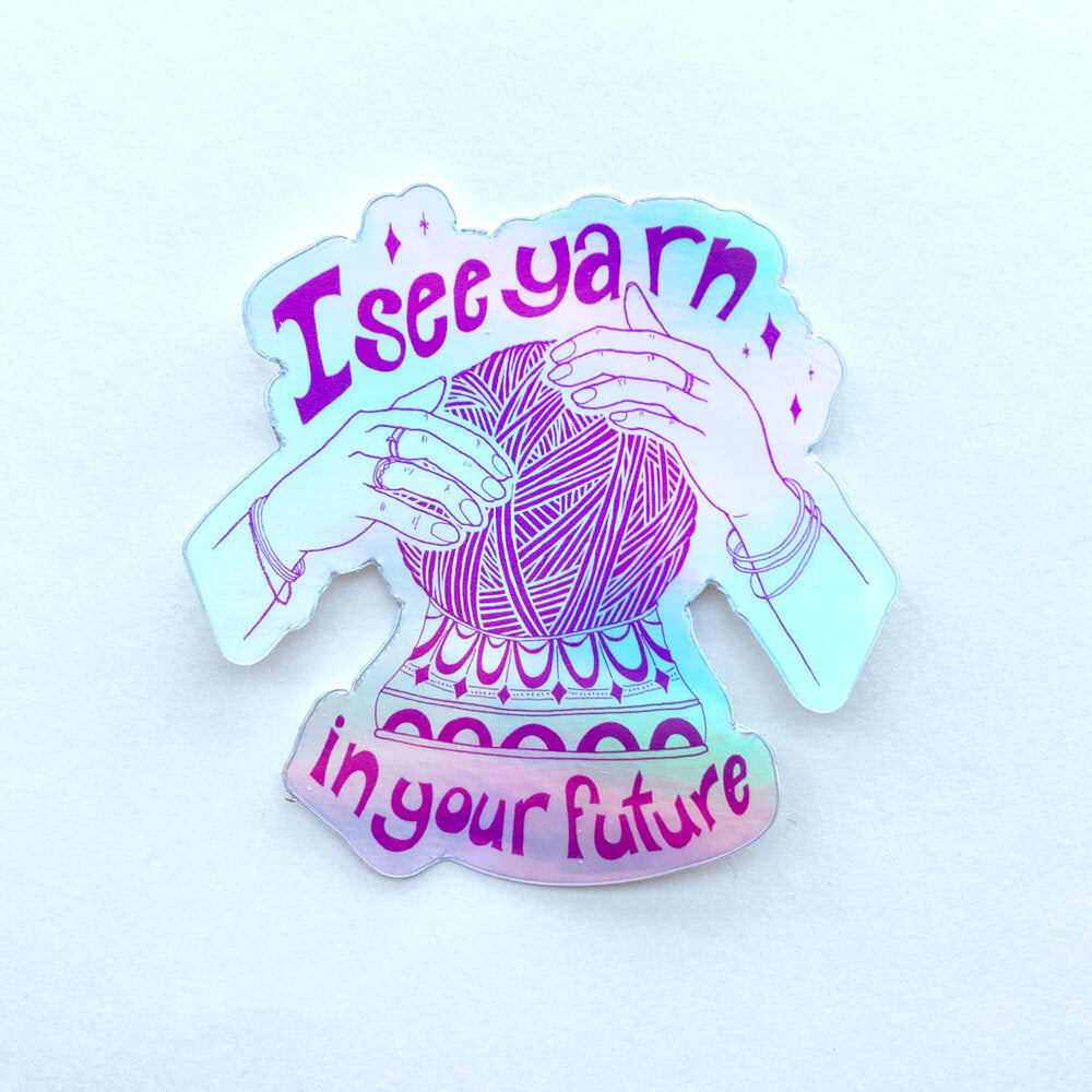 Crystal Ball Holographic Sticker