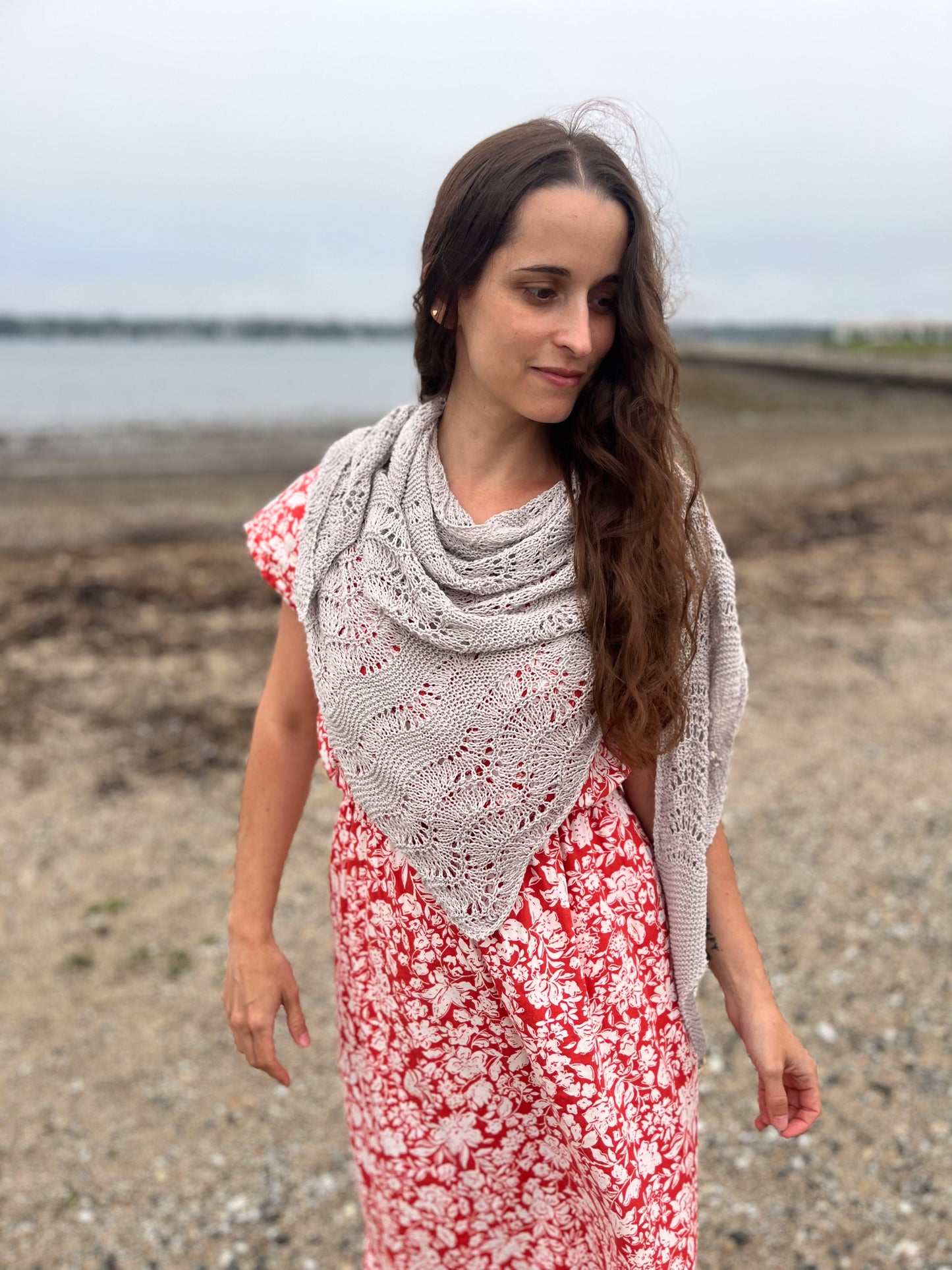 Nevasca Light Shawl Knitting Pattern - Digital Download