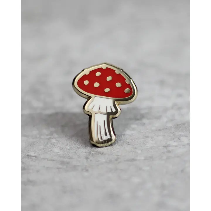 Little Mushroom Enamel Pin - Red