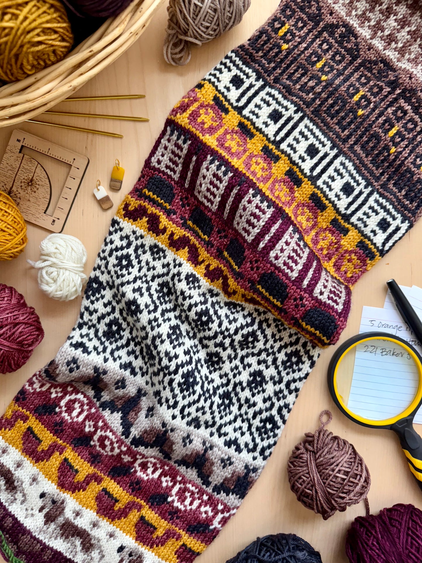 Detective Doodle Card Deck Foil Pack - Colorwork Knitting Charts