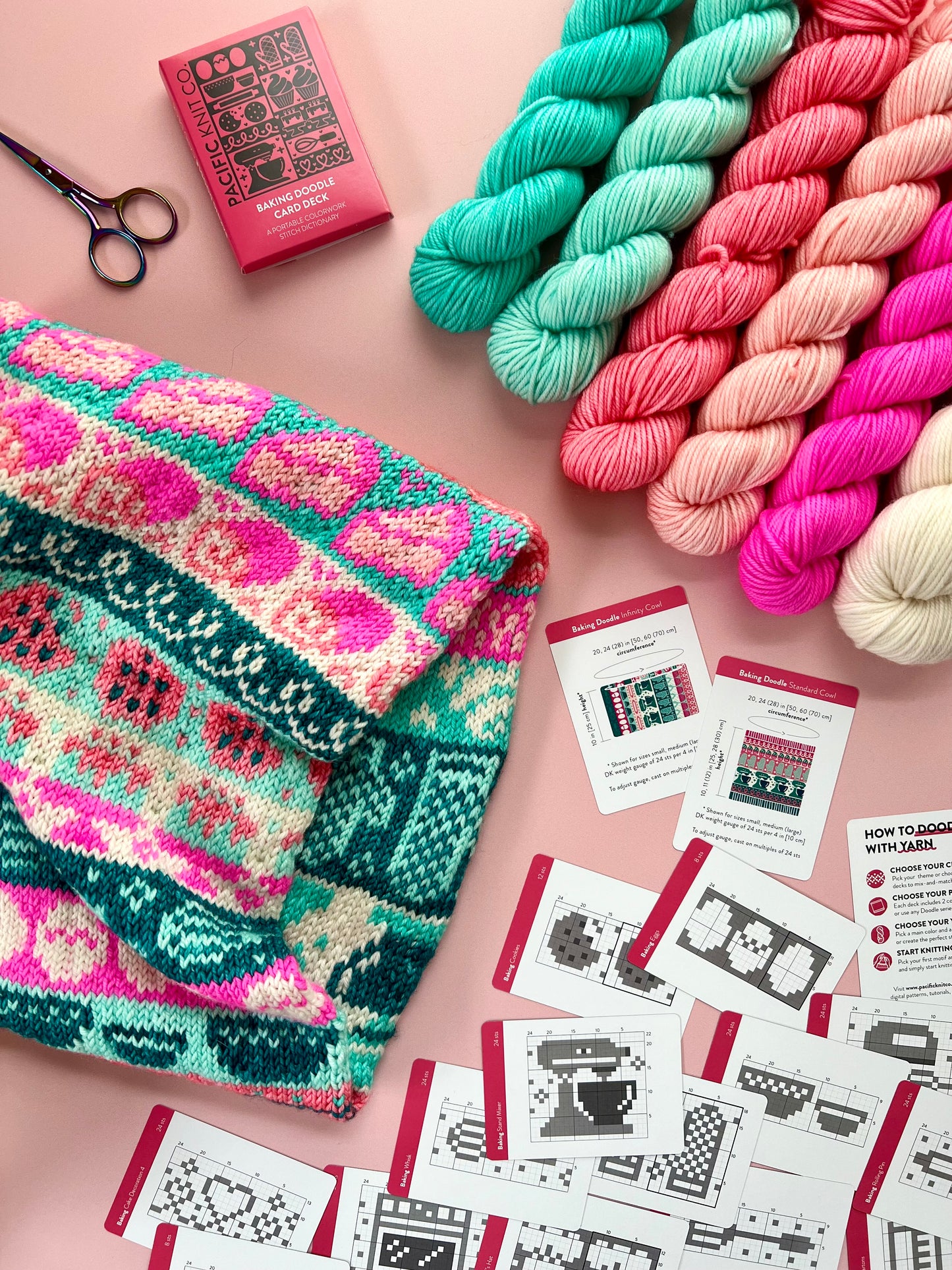 Baking Doodle Card Deck Expansion - Colorwork Knitting Charts