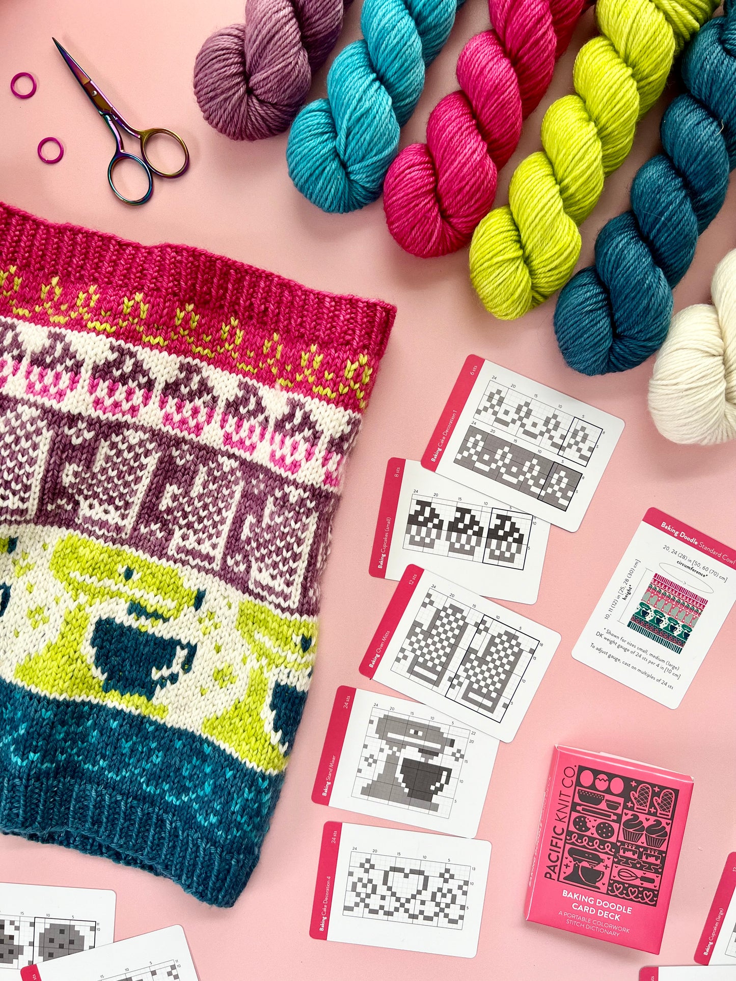 Baking Doodle Card Deck Expansion - Colorwork Knitting Charts