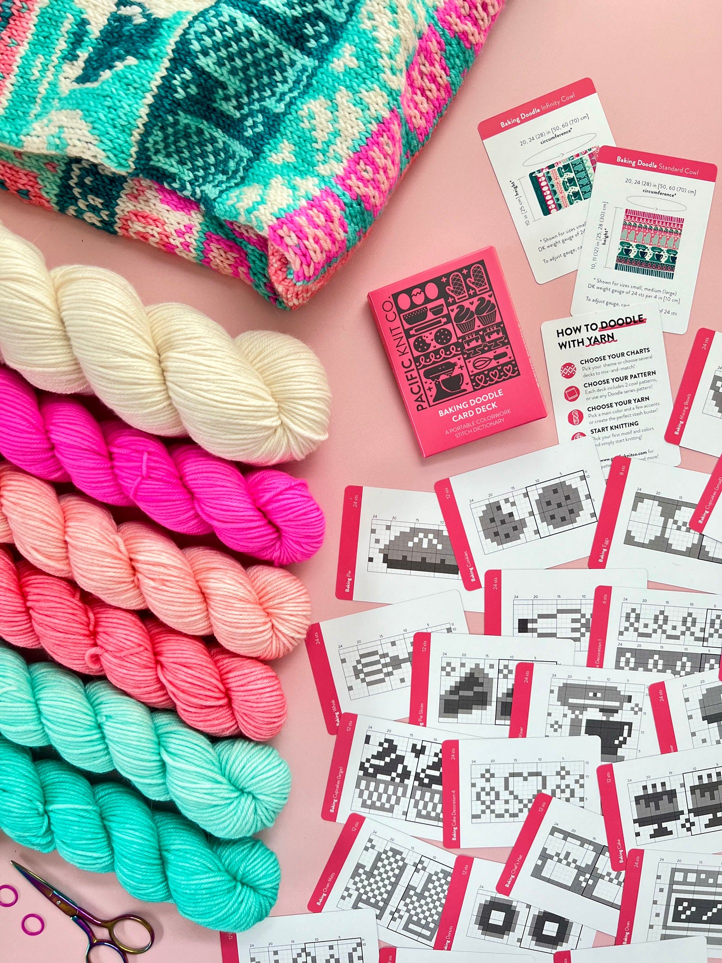 Baking Doodle Card Deck Expansion - Colorwork Knitting Charts