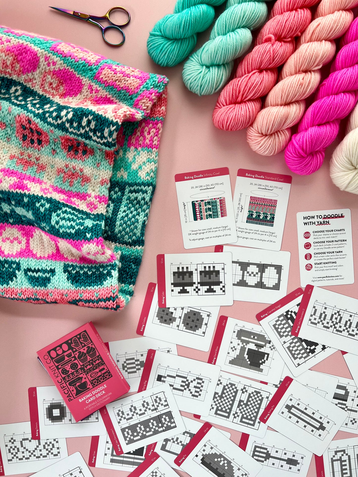 Baking Doodle Card Deck Expansion - Colorwork Knitting Charts