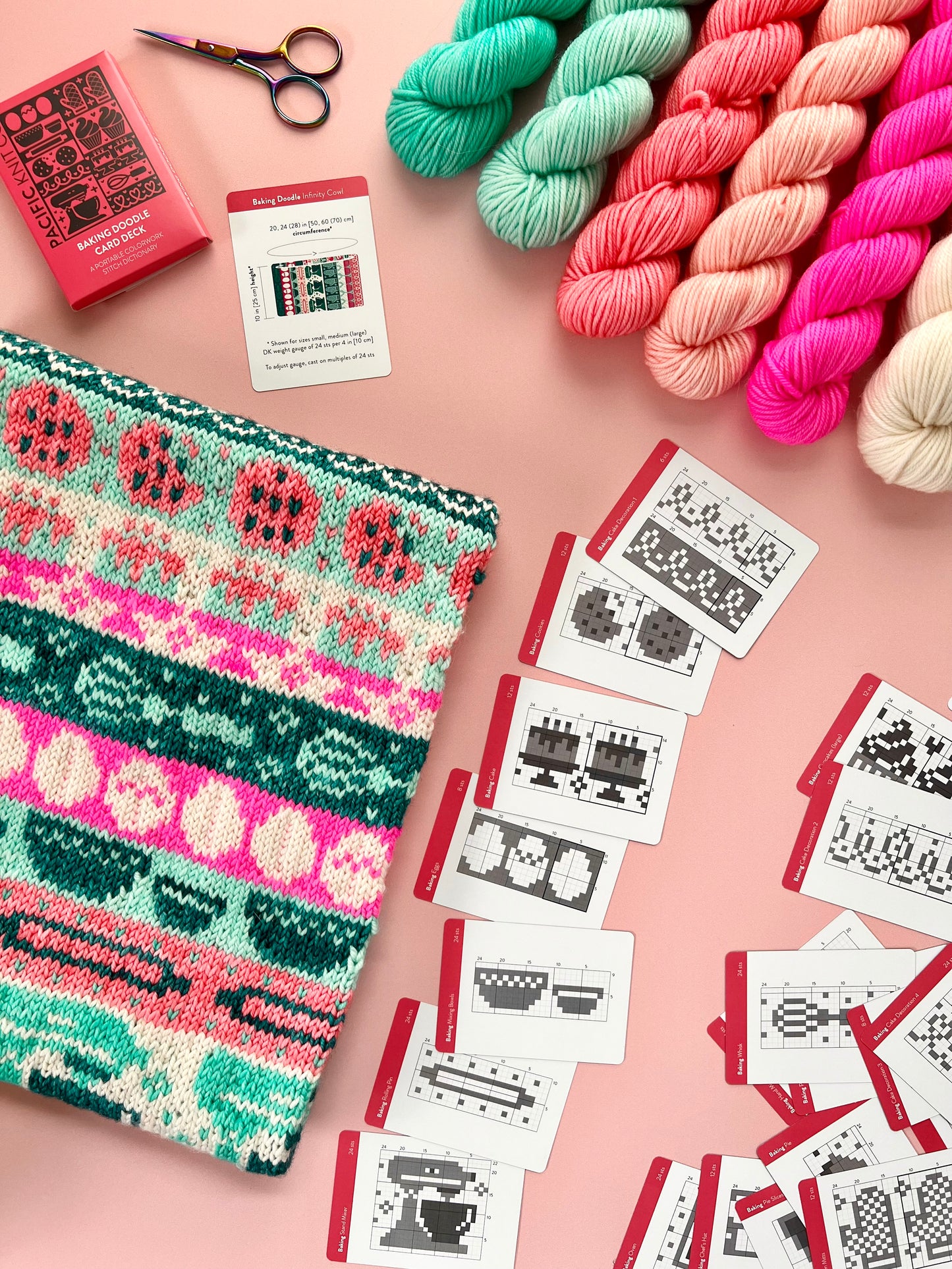 Baking Doodle Card Deck Expansion - Colorwork Knitting Charts