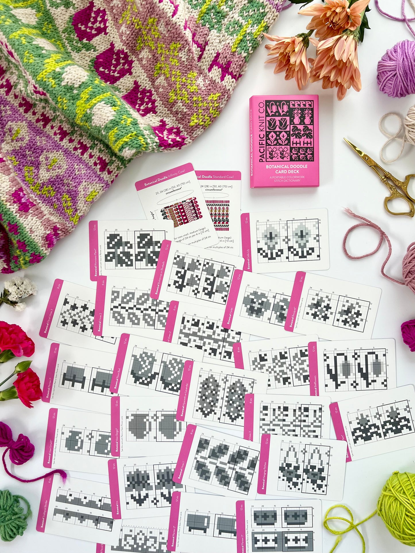 Botanical Doodle Deck Expansion Pack - Colorwork Knitting Charts