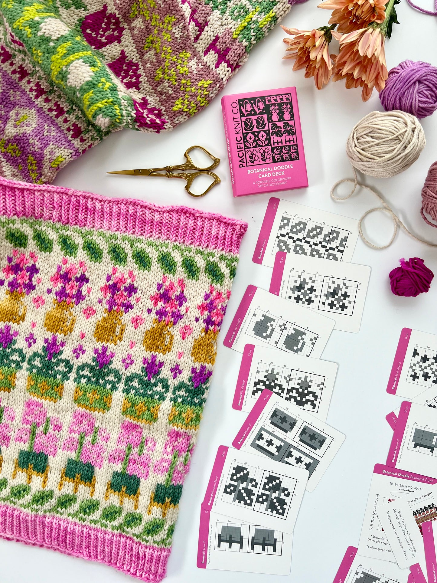 Botanical Doodle Deck Expansion Pack - Colorwork Knitting Charts
