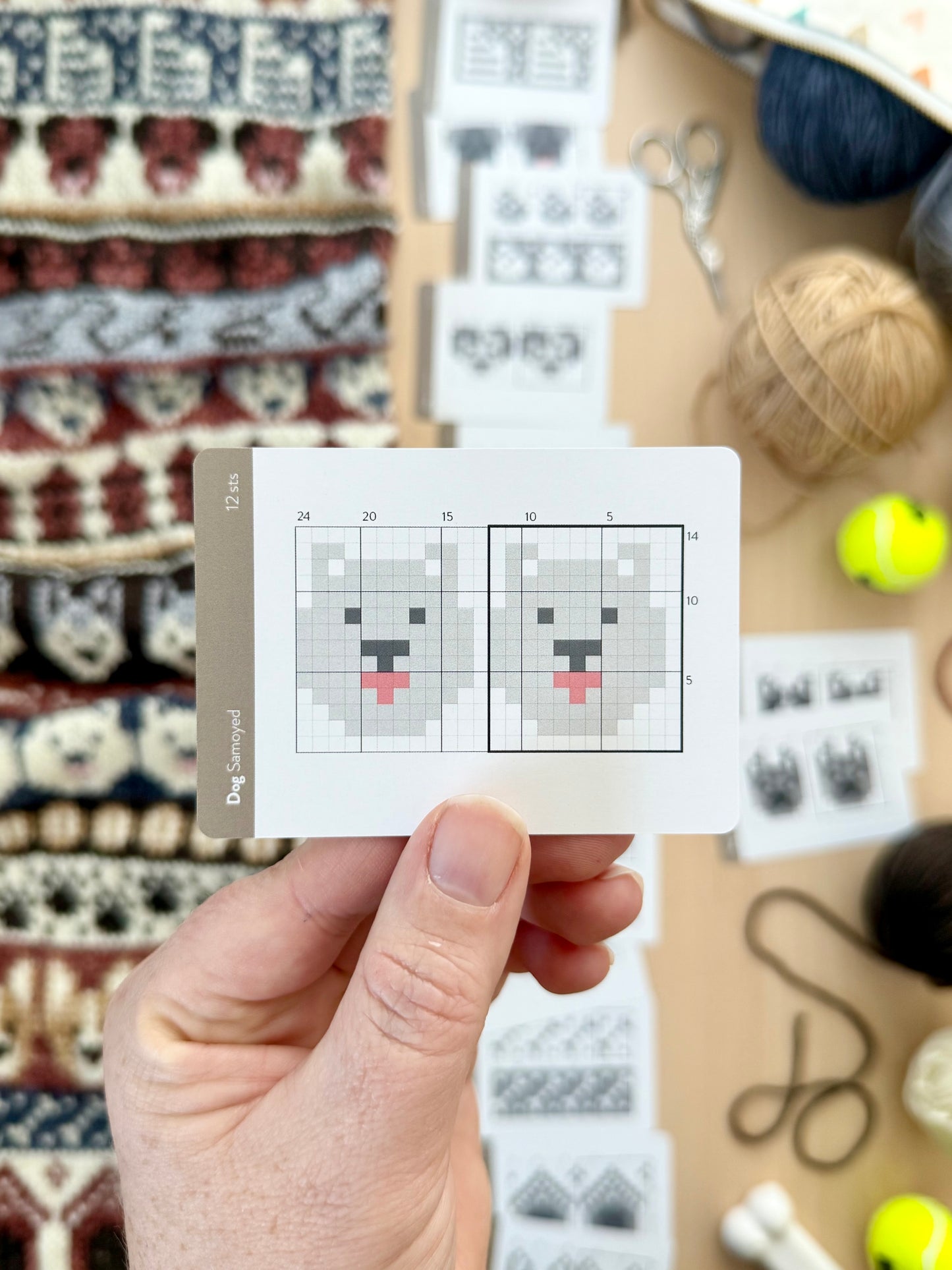 Dog Doodle Card Deck Expansion - Colorwork Knitting Charts
