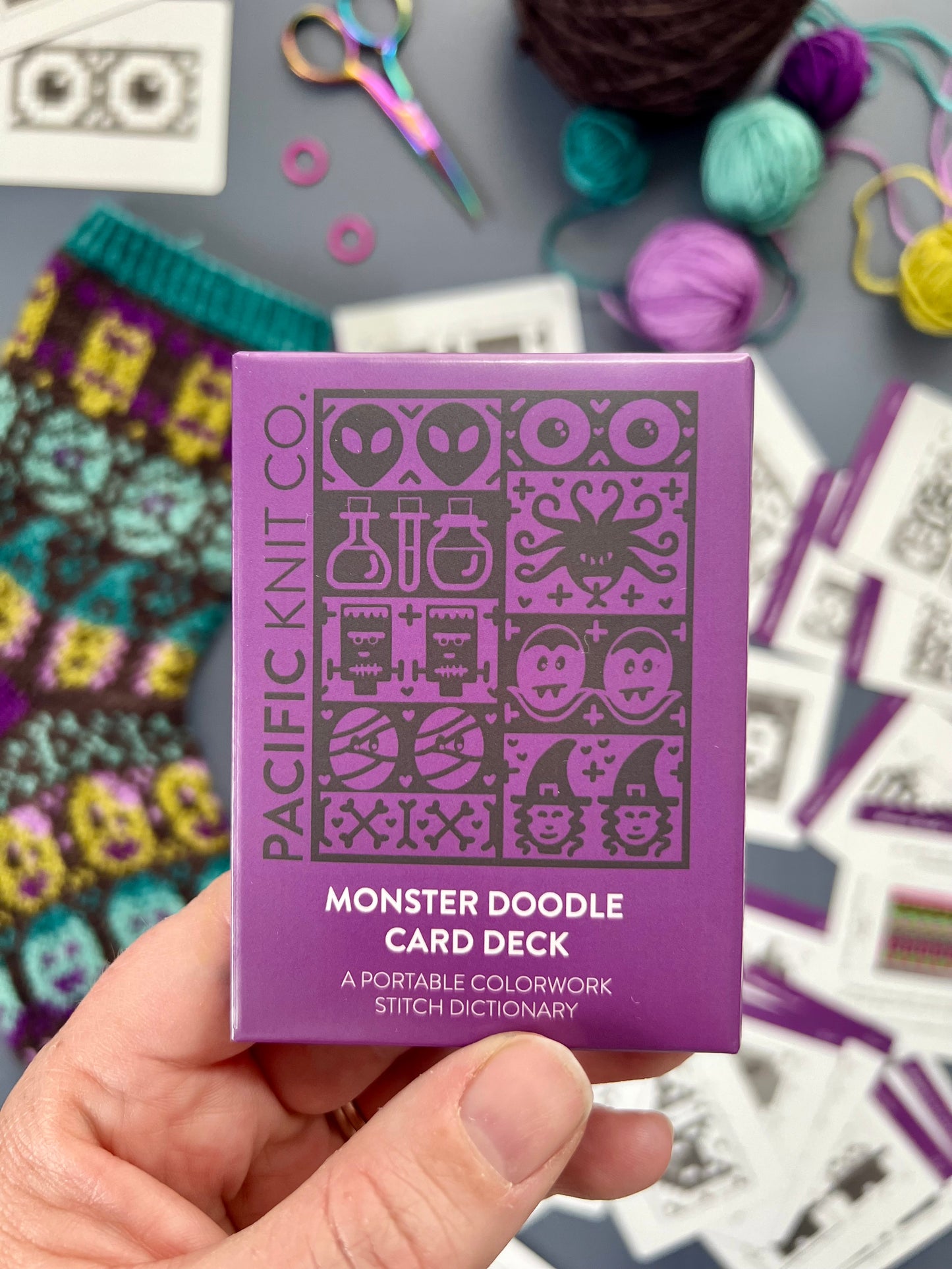Monster Doodle Card Deck Expansion - Colorwork Knitting Charts