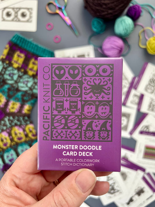Monster Doodle Card Deck Expansion - Colorwork Knitting Charts
