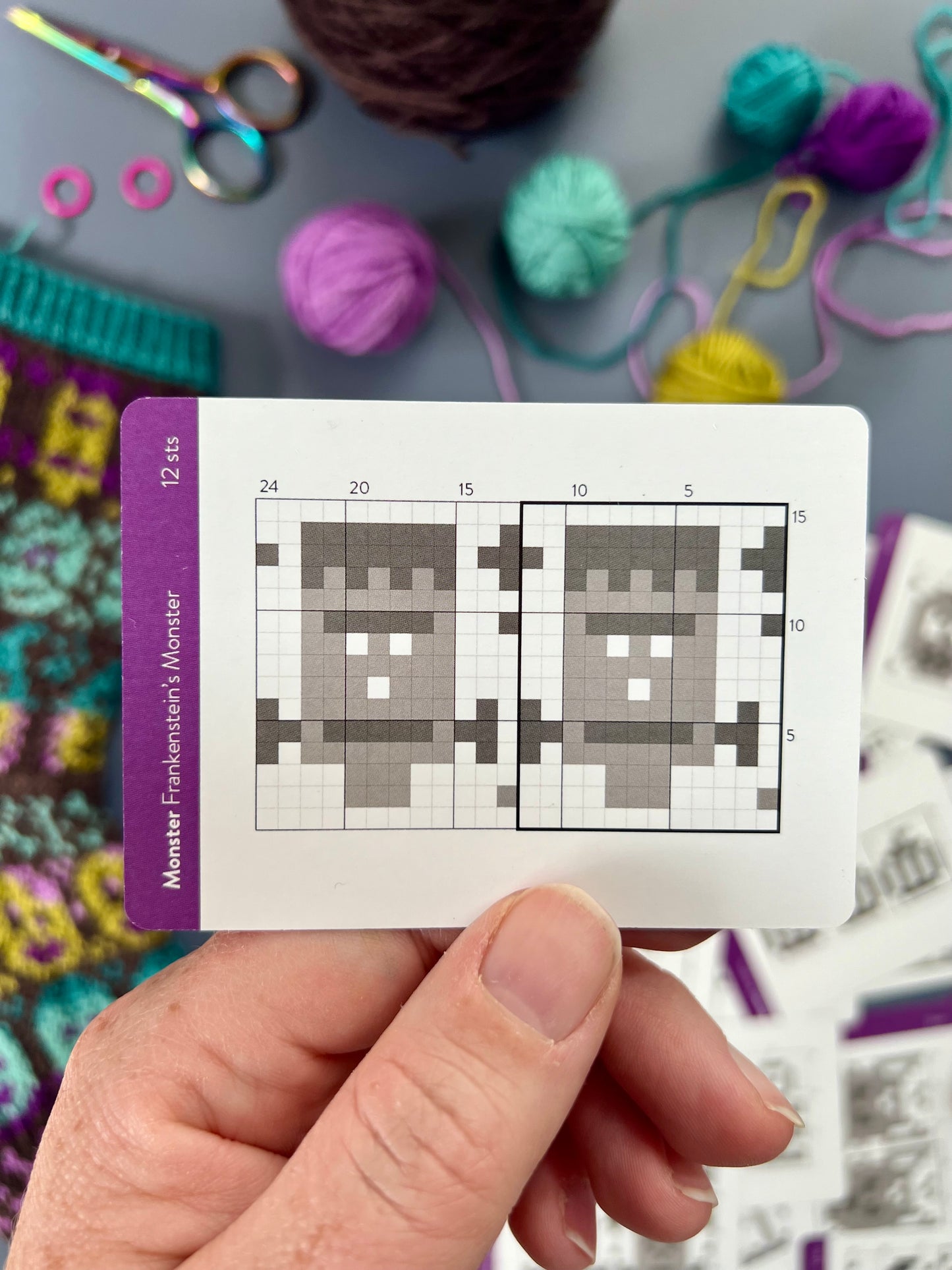 Monster Doodle Card Deck Expansion - Colorwork Knitting Charts