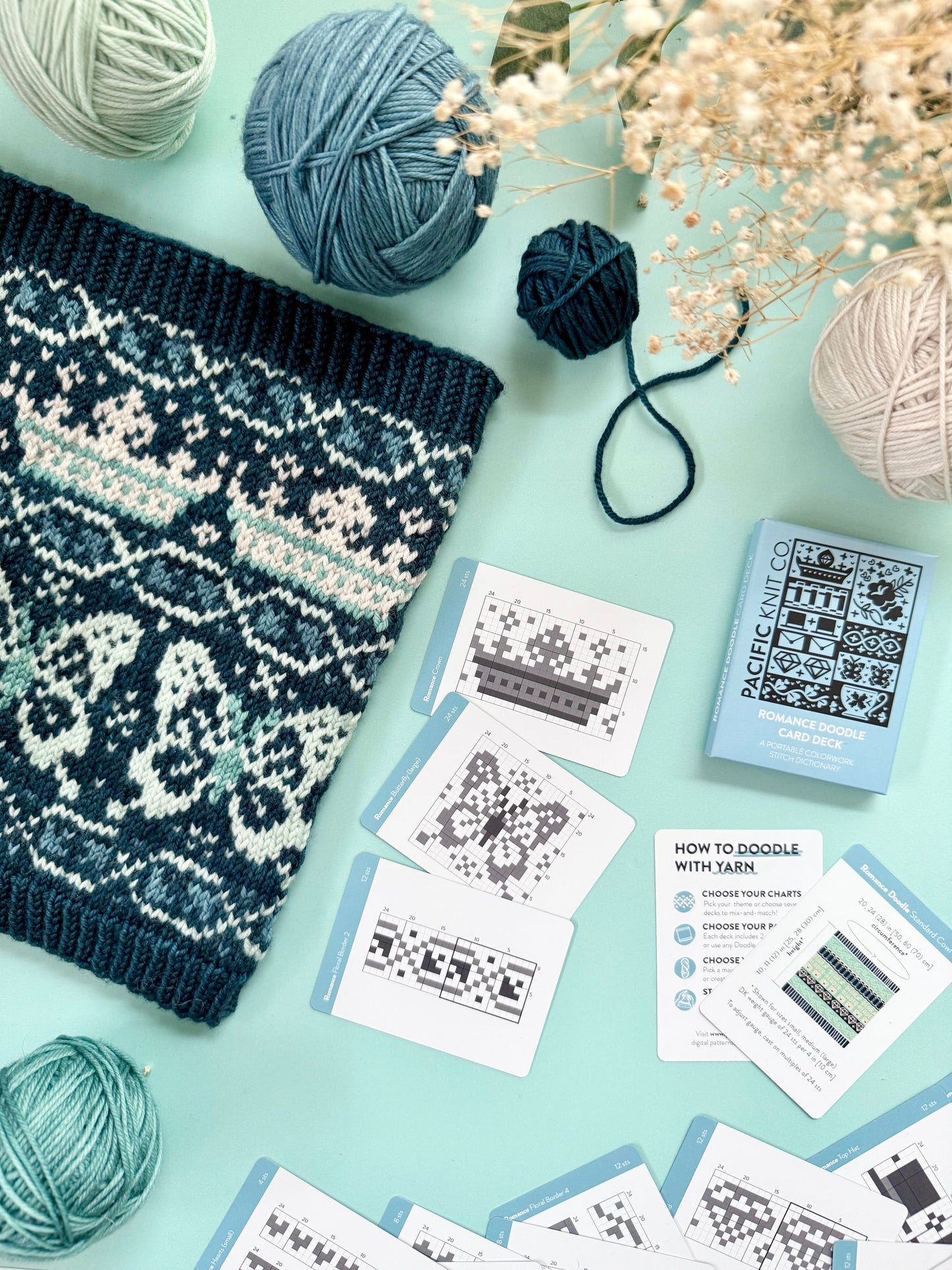 Romance Doodle Card Deck Expansion - Colorwork Knitting Charts