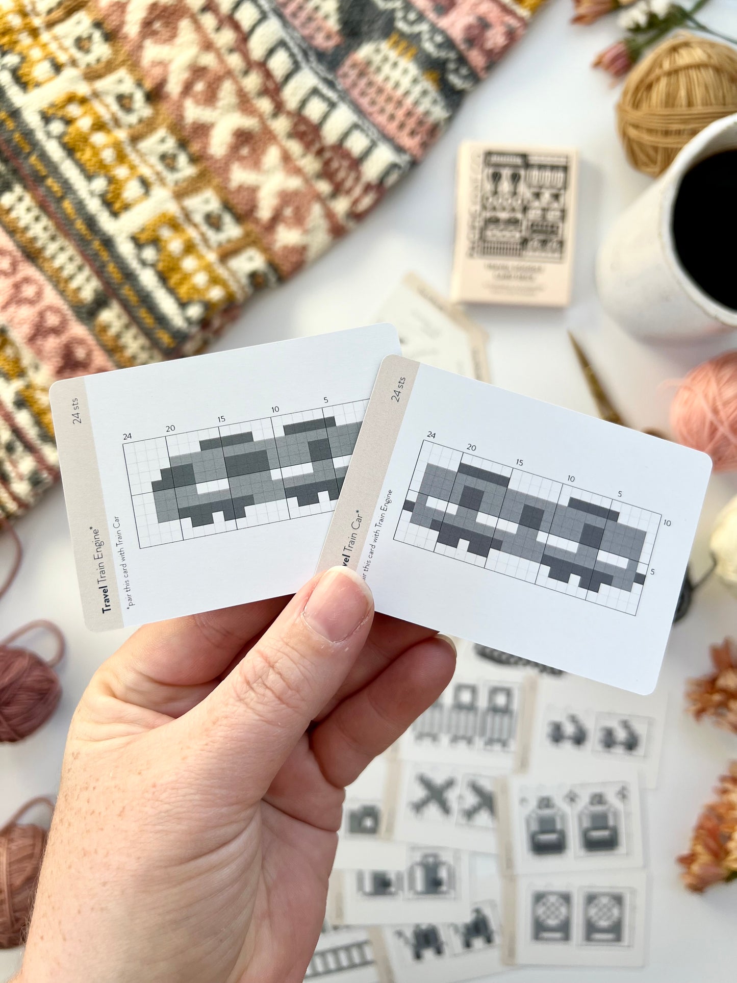 Travel Doodle Card Deck Expansion - Colorwork Knitting Charts