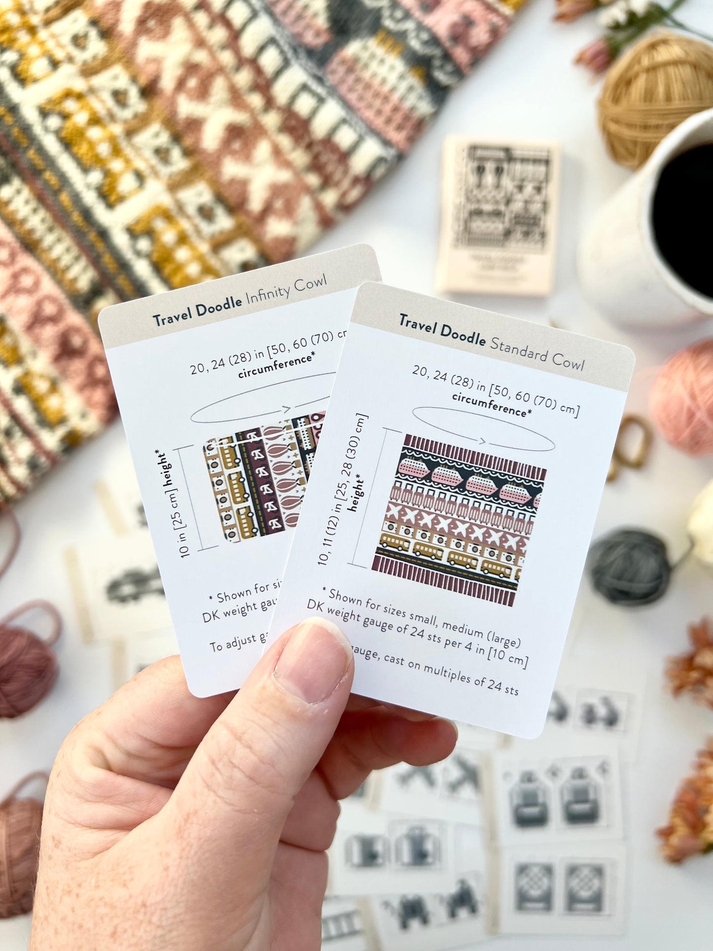 Travel Doodle Card Deck Expansion - Colorwork Knitting Charts