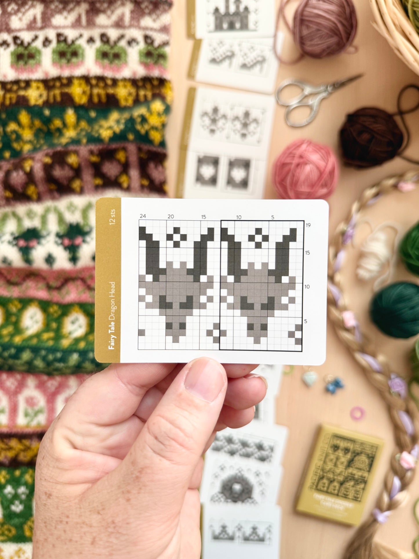 Fairy Tale Doodle Card Deck Expansion - Colorwork Knitting Charts