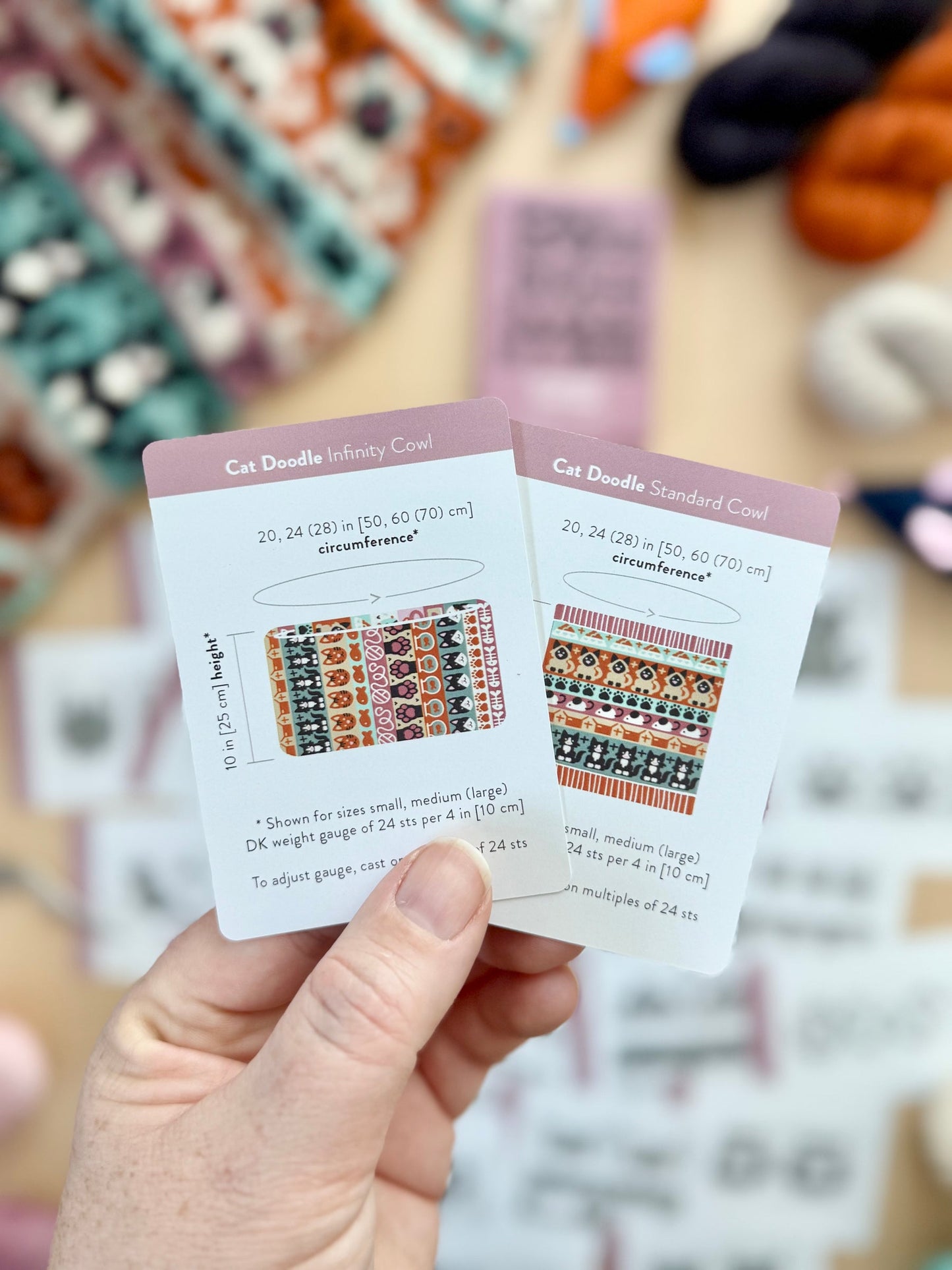 Cat Doodle Card Deck Expansion - Colorwork Knitting Charts
