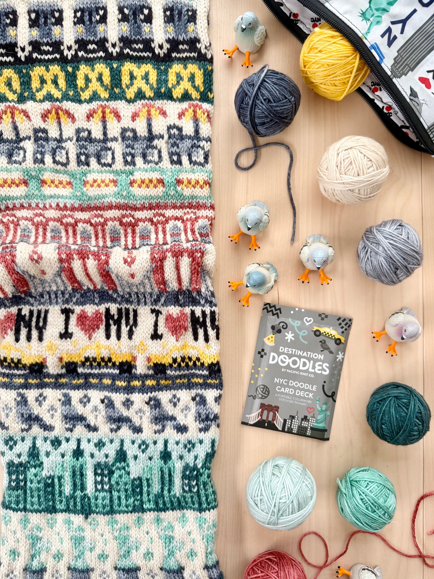 New York Doodle Card Deck Expansion - Colorwork Knitting Charts